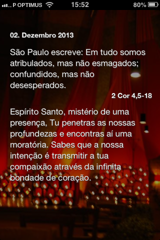 Leitura Bíblica do dia no iPhone